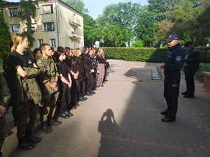 spotkanie uczniów z Komendantem