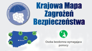 napis krajowa mapa zagrożeń, numer telefonu