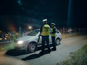 Policjanci w trakcie trwania działań "Znicz 2025” w powiecie węgorzewskim