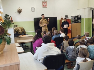Spotkanie o bezpieczeństwie w Szkole Podstawowej w Węgielsztynie