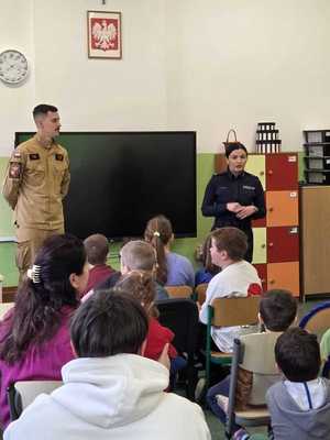 Spotkanie o bezpieczeństwie w Szkole Podstawowej w Węgielsztynie