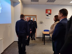 Odprawa roczna podsumowująca pracę węgorzewskich policjantów w 2025 roku