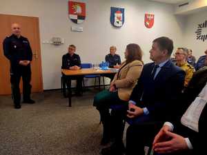 Odprawa roczna podsumowująca pracę węgorzewskich policjantów w 2025 roku
