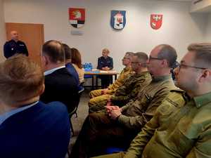 Odprawa roczna podsumowująca pracę węgorzewskich policjantów w 2025 roku