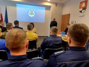 Odprawa roczna podsumowująca pracę węgorzewskich policjantów w 2025 roku