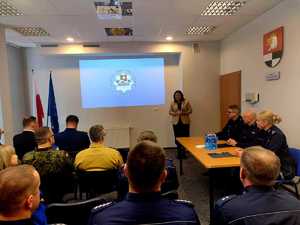 Odprawa roczna podsumowująca pracę węgorzewskich policjantów w 2025 roku