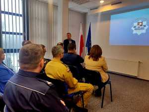 Odprawa roczna podsumowująca pracę węgorzewskich policjantów w 2025 roku