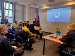 Odprawa roczna podsumowująca pracę węgorzewskich policjantów w 2025 roku