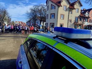 Policjanci zabezpieczali Bieg Pamięci „Żołnierzy Wyklętych” w Węgorzewie