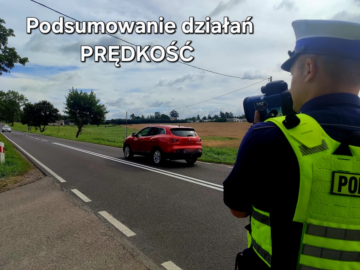Węgorzewo: policjanci ujawnili 28 przekroczeń prędkości podczas działań „Prędkość”