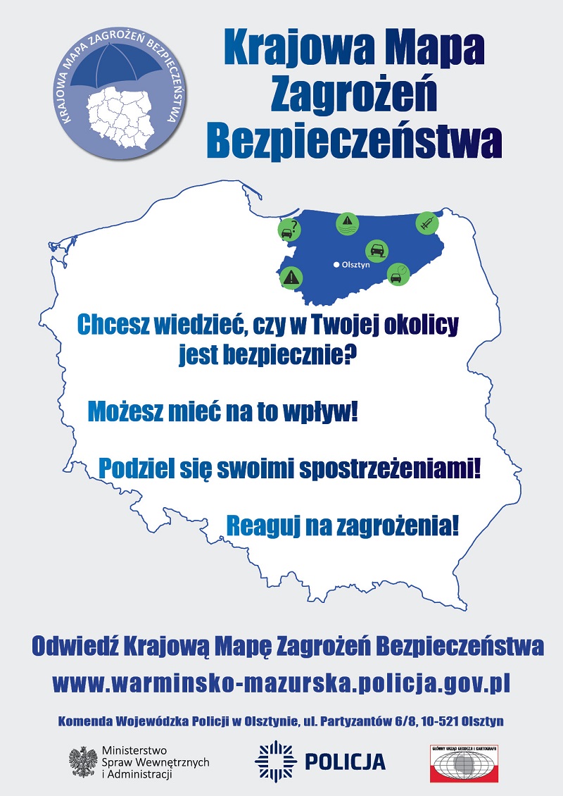 Krajowa Mapa Zagrożeń Bezpieczeństwa - zgłoś zagrożenie w swojej okolicy przez aplikację KMZB